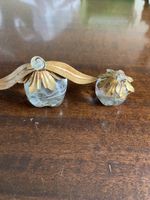 2 fruits en verre ancien 