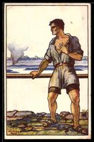 Schweizer Bundesfeier 1924, Mann schaut 