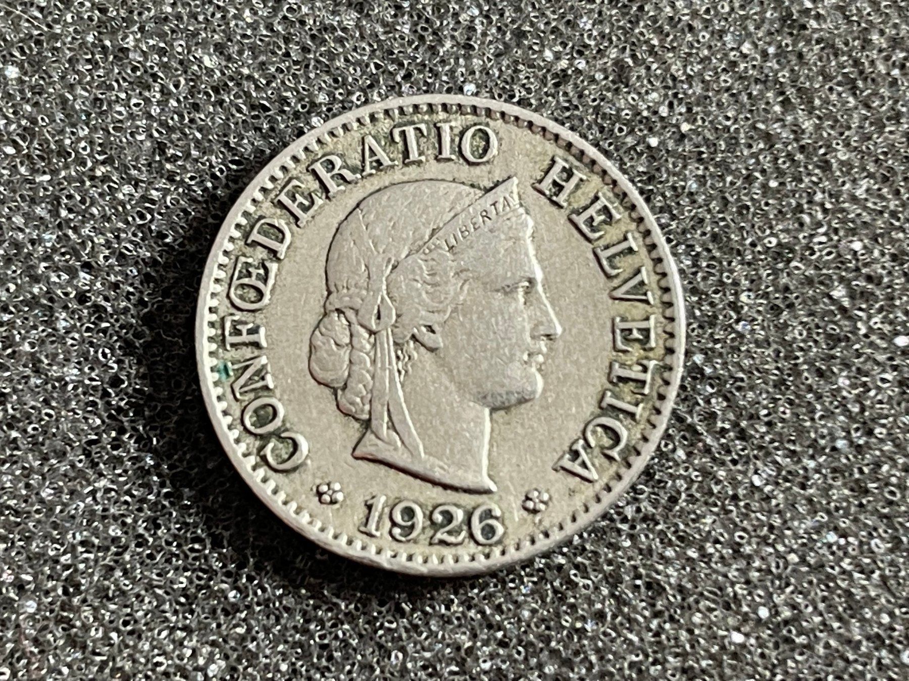 Tutti le monete: Abart 5 Rappen 1926 (150) – Usato da Reitnau venduto da tb-muenzen 2