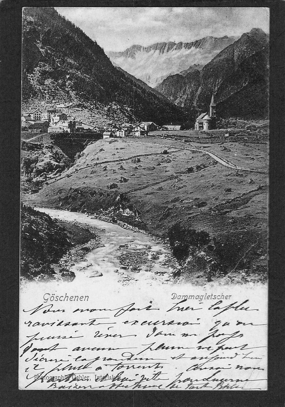 Cartoline postali: AK,UR Göschenen,Dammagletscher , 1902 – Usato da Reichenburg venduto da Pipo-67