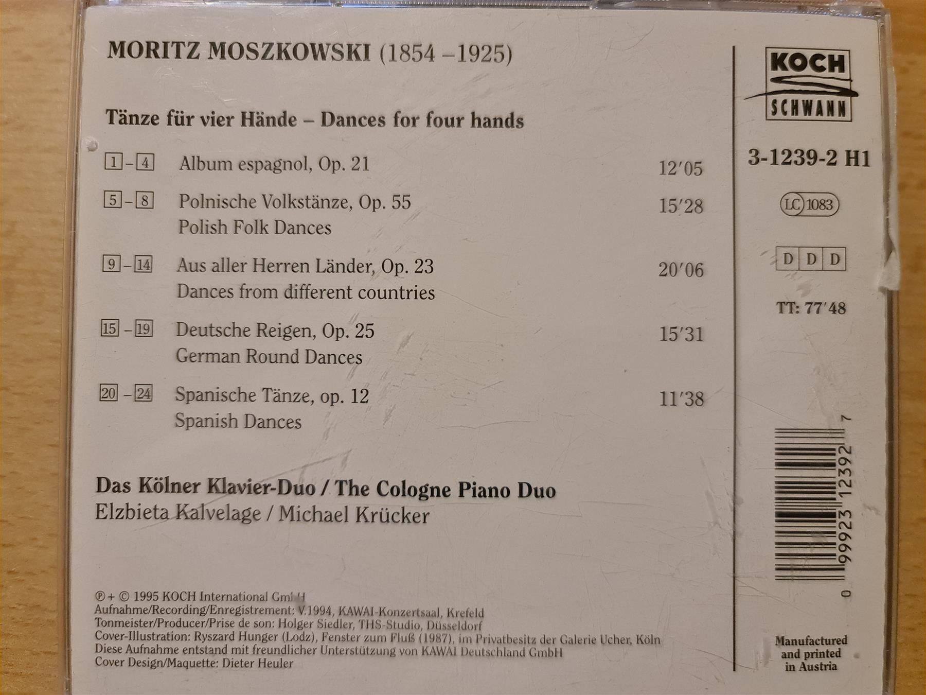 CDs: Kalvelage / Krücker - Moritz Moszkowski – Gebraucht aus Dintikon von Vexi 1