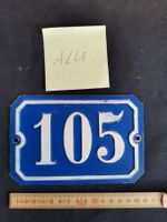 Alte Hausnummer 105, Hausschild 105, Haus Nummer