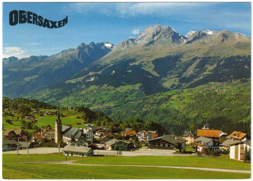 Cartoline postali: Obersaxen - Skilift – Usato da Binningen venduto da Mountainrider