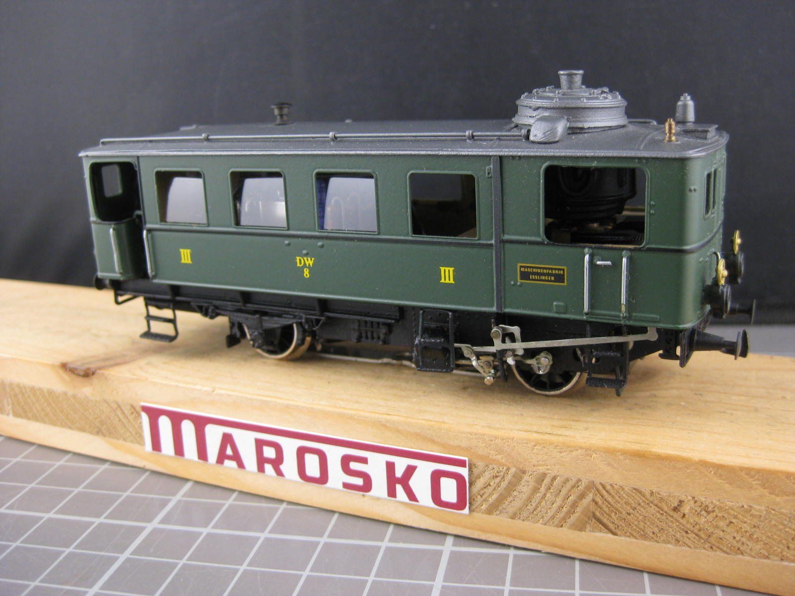 Modelleisenbahnen: SMF Würtembergischer Dampftriebwagen, Messing, mit OVP, Trie – Gebraucht aus Malters von Marosko