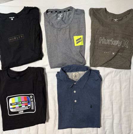 Vans, Volcom, Hurley 5x Shirts Gr.S