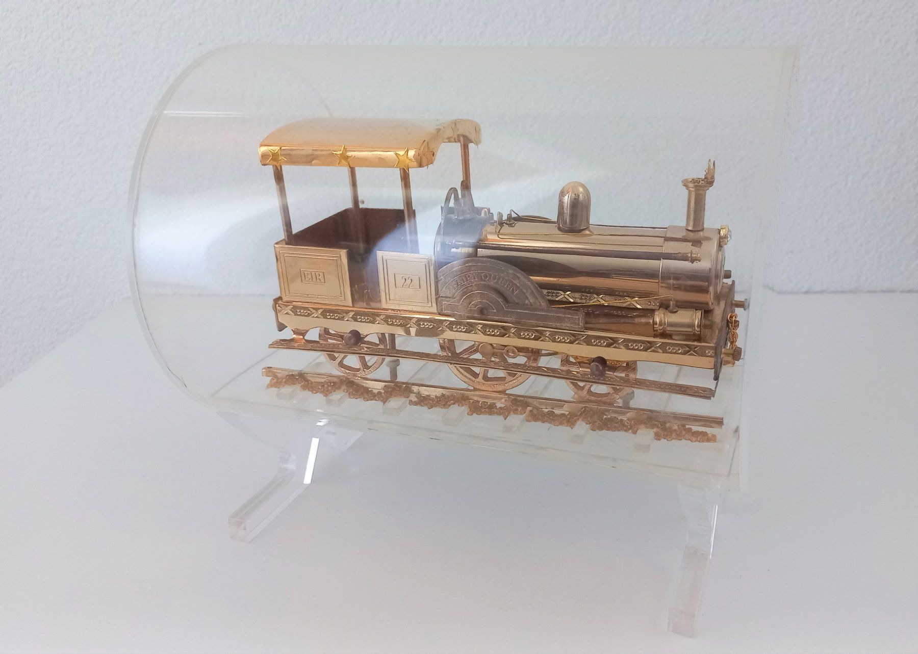 Kit di modellismo & Modellini statici: Fairy Queen Lokomotive Museumsmodell, Messing, Plexiglas – Usato da Bévilard venduto da Orscha 9