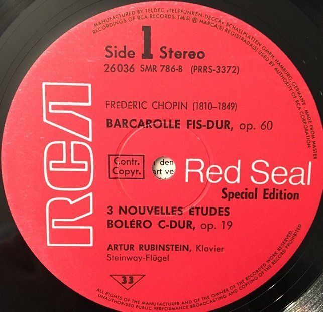 Dischi in vinile: Frédéric Chopin (LP, Artur Rubinstein) – Usato da Grüningen venduto da azulamarillo_vinyl 2