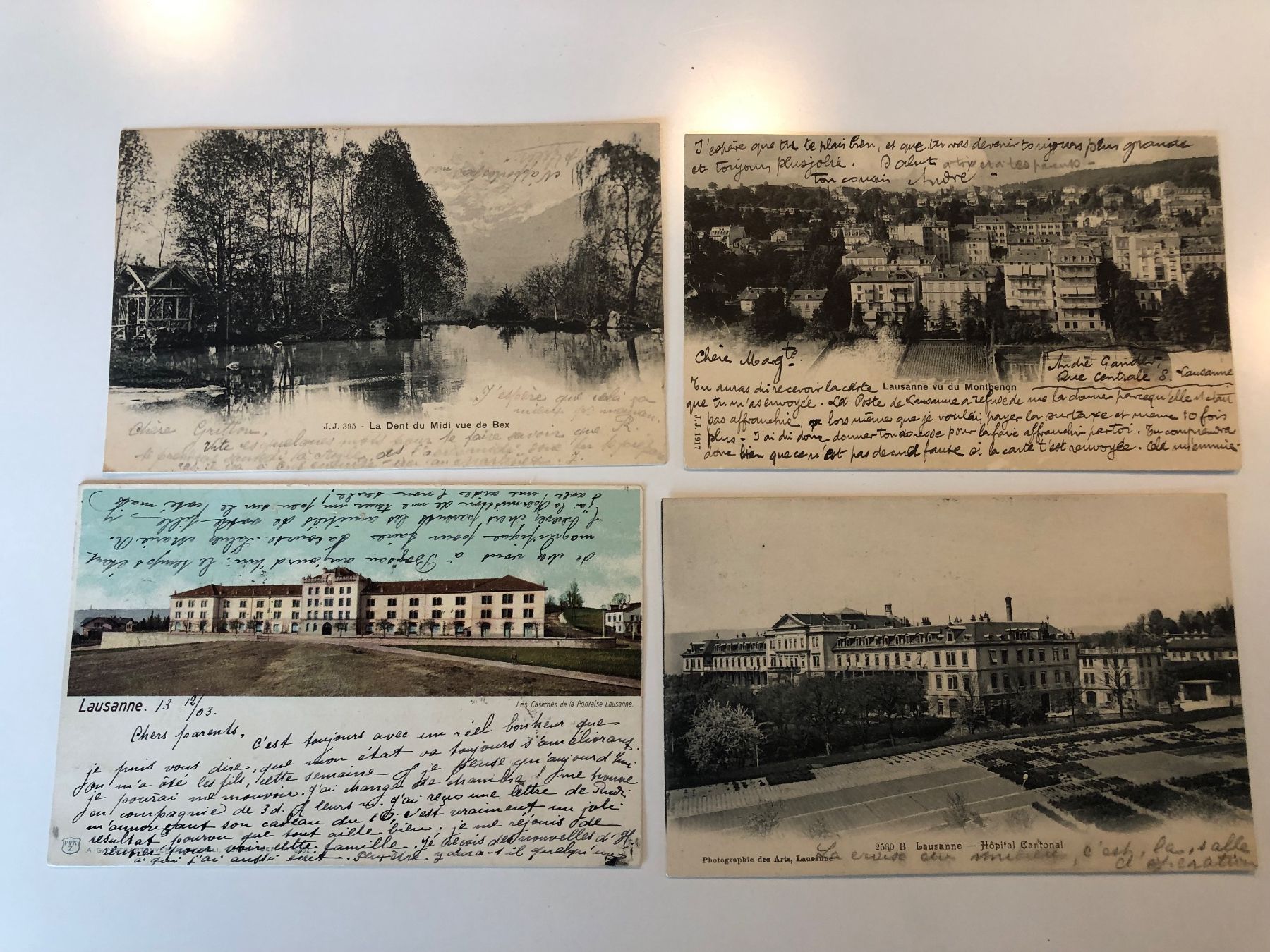 Cartoline postali: 10 antike Ansichtskarten LAUSANNE & VAUD – Usato da Lufingen venduto da Rac0