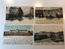 10 antike Ansichtskarten LAUSANNE & VAUD
