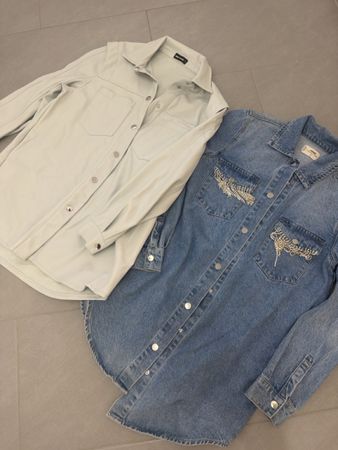 Camicie Tally Weijl donna denim e similpelle Taglia S XS