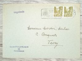 TR107 Enveloppe + Timbre Suisse 1945