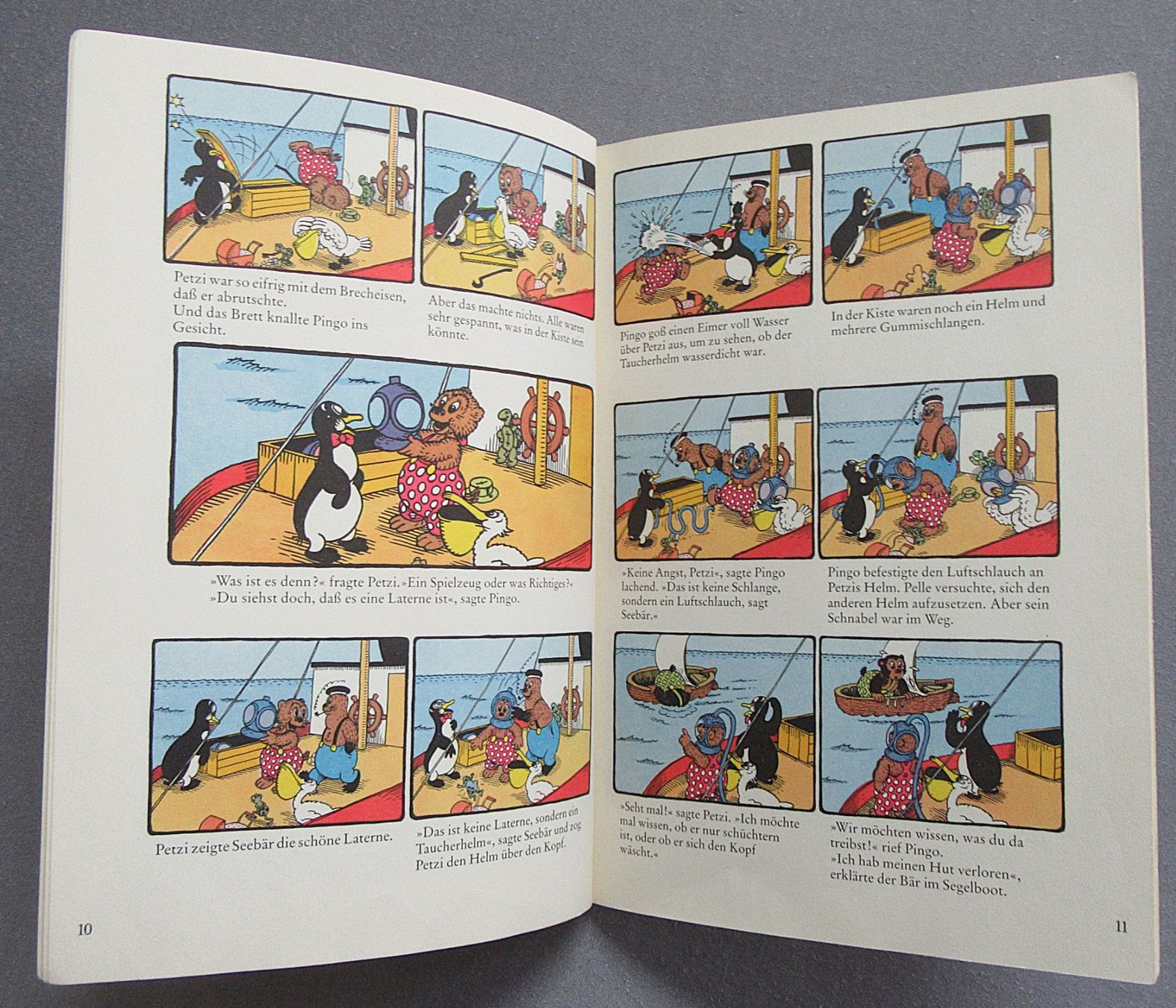 Fumetti: Petzi als Taucher - Eine Bildergeschichte – Usato da Auenstein venduto da Padabimbim 3
