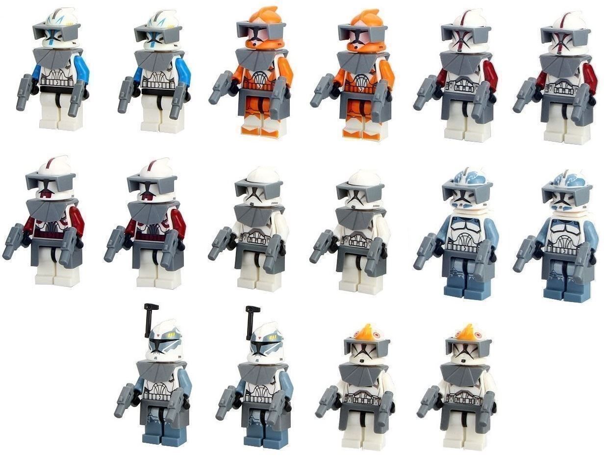 Statuette: 16 STAR WARS CLONE TROOPER - KLEMMBAUSTEIN MINIFIGUREN – Nuovo e nell'imballaggio originale da Kriens venduto da swissgadget