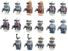 16 STAR WARS CLONE TROOPER - KLEMMBAUSTEIN MINIFIGUREN