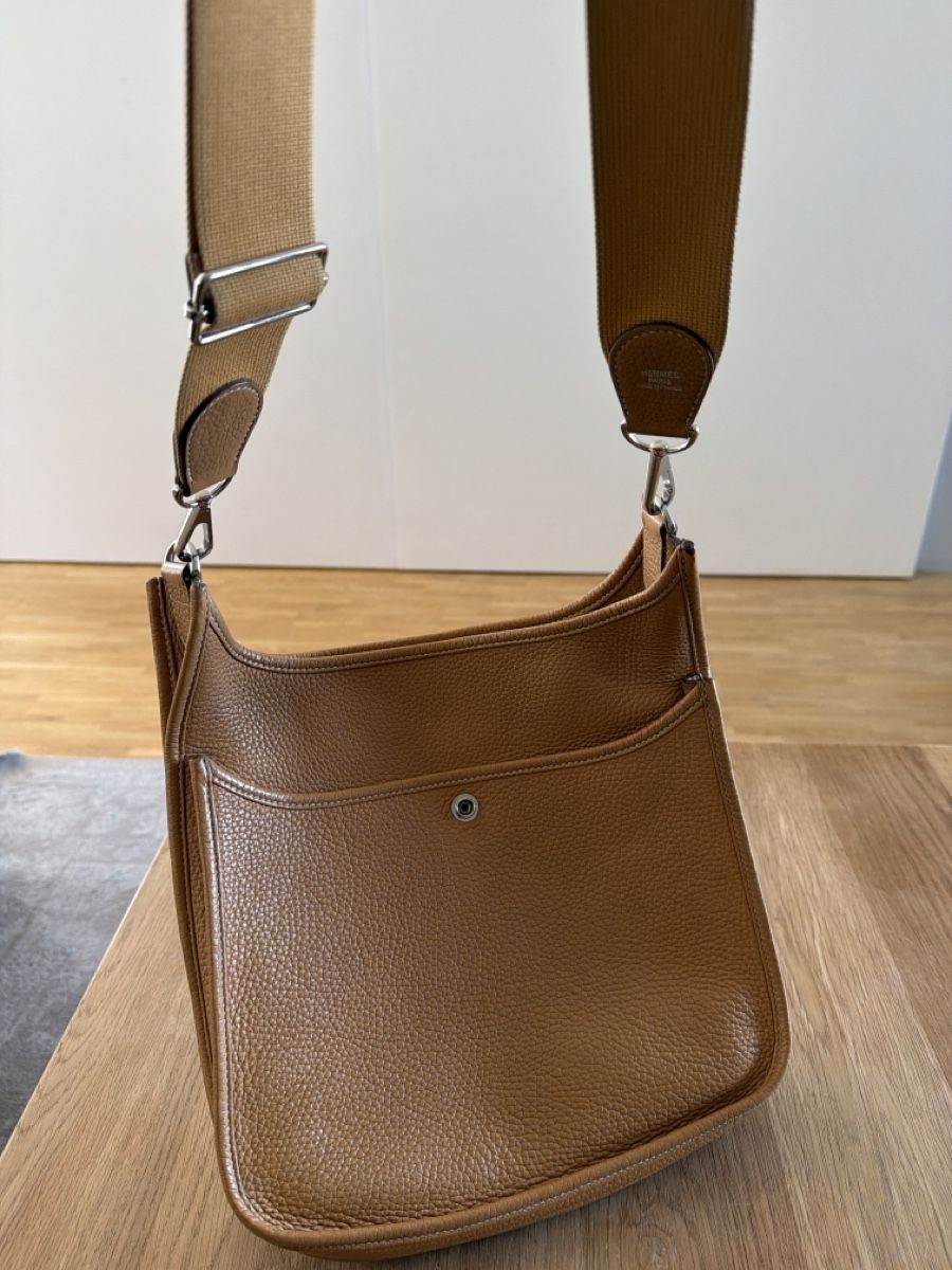 Hermès Borse da donna: Authentic Hermès Evelyne 28 Bag - Tan Leather - Pristine – Usato da Geneve venduto da esp_8rbh 4