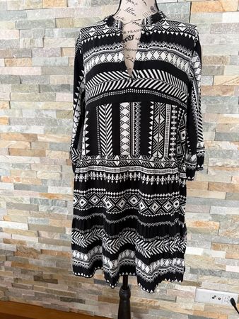 ★black and white Kleid★Tunika★härziges Röckli★Gr.42★XL