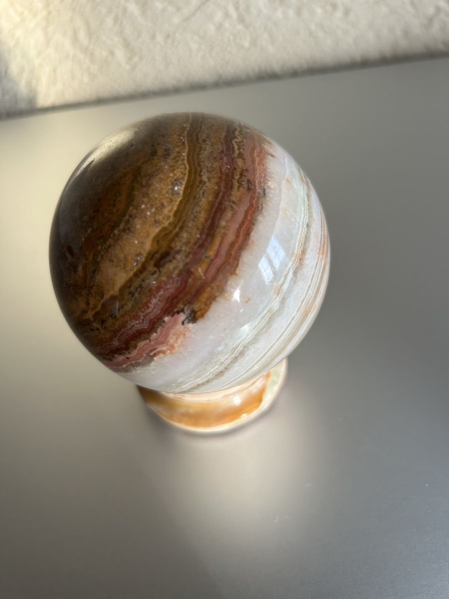 Minerali & Pietre curative: Kugel aus Onyx Durchmesser 8 cm – Usato da Lengnau AG venduto da Mefari