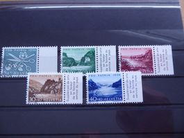 1956 Pro Patria Satz mit E.T. Eckstempel