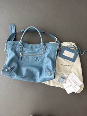Balenciaga City Tasche blau