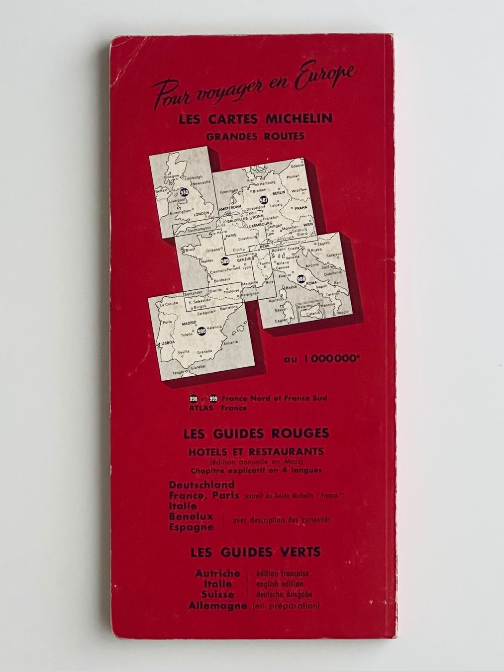 Libri: Benelux 1966: Guide Rouge Michelin – Usato da Zürich venduto da arn___ 1