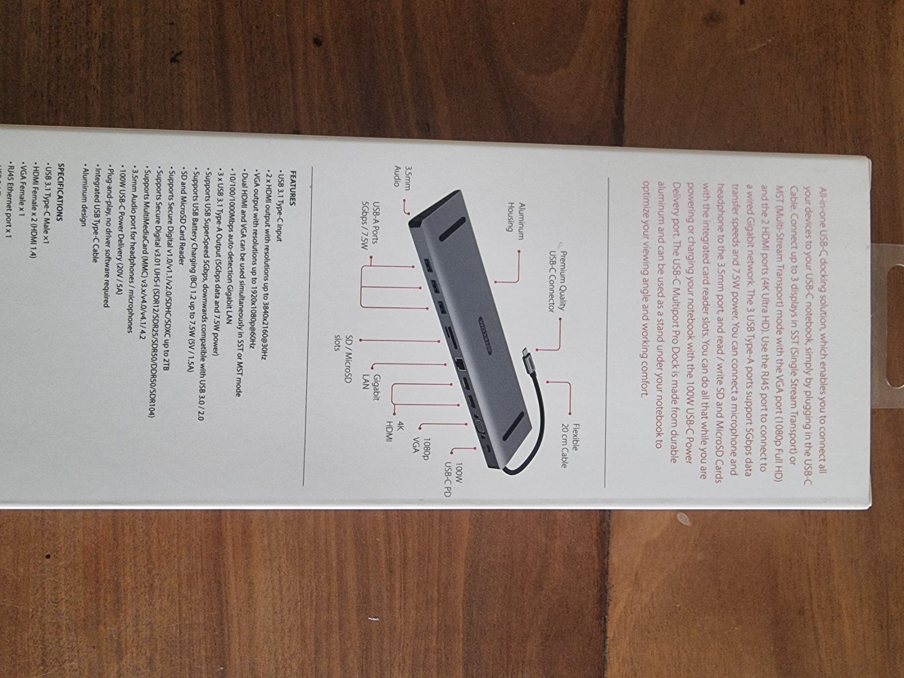 I-tec Docking station: SITECOM USB-C Multiport Pro Dock neuwertig – Neuf avec emballage d'origine à Basel par Top100 1
