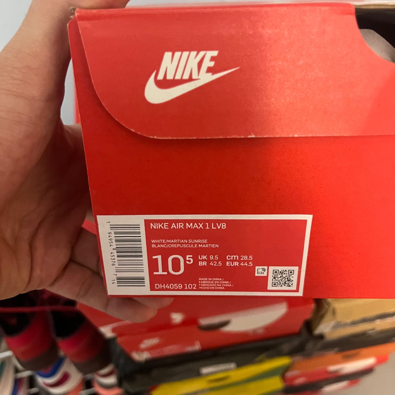 Nike Scarpe da uomo: Nike Air Max 1 Mini Swoosh red – Nuovo (secondo la descrizione) da Winterthur venduto da LaBodega 1