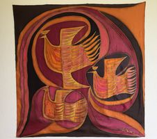 Seidenfoulard von Michèle Blanc