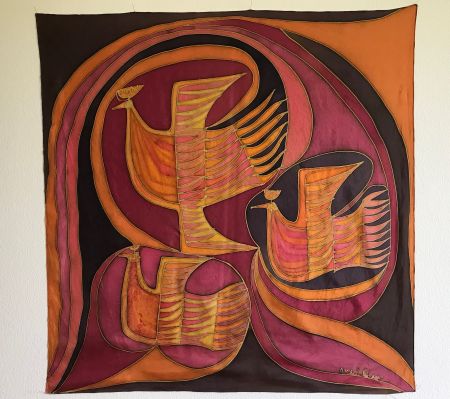 Seidenfoulard von Michèle Blanc