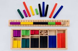 Bâtons de calcul Montessori en bois - Mondo