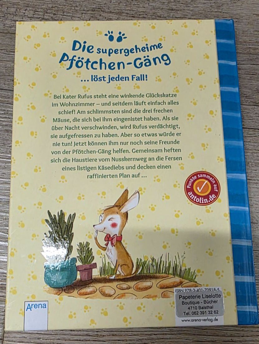 Bücher: Kinderbuch: Die supergeheime Pfötchen-Gäng – Gebraucht aus Niederbipp von Tamara15101995 1