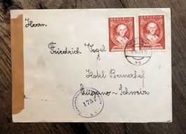 seltener Brief mit guter Frankatur