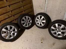 4 Alufelgen mit Sommerreifen Nissan 5x114.3 R16 gebraucht