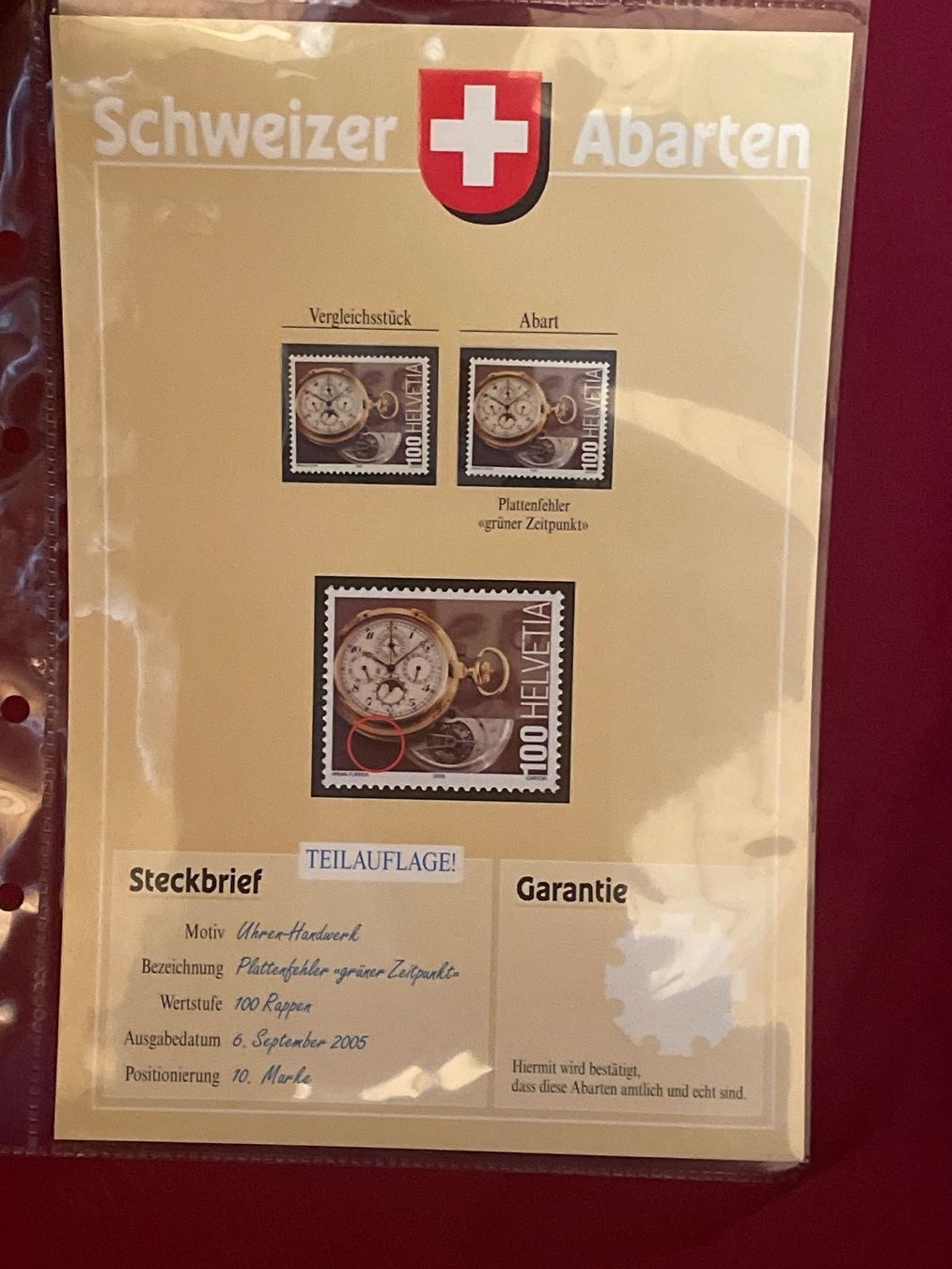 Tutti i francobolli: Schweizer Abarten Plattenfehler im E von Helvetia! Total 35 – Usato da Schüpfen venduto da Schuepfen45 9
