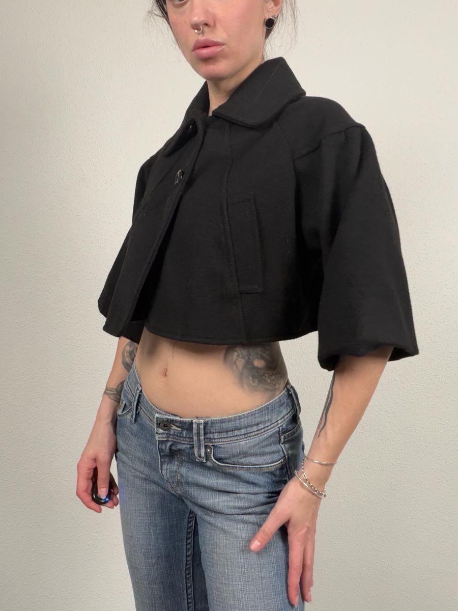 Giacche: Vintage Y2K Cropped Jacket coat – Usato da Knonau venduto da Grapesvintage