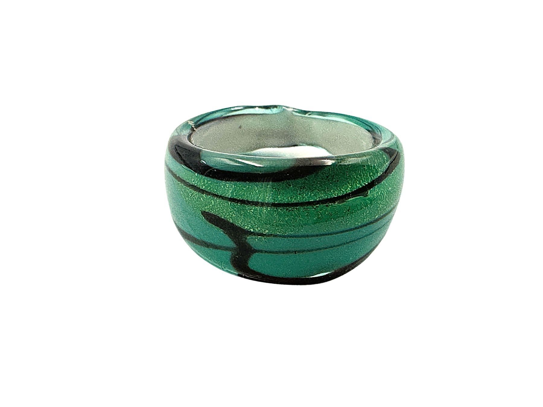 Murano Anelli: Ring Murano Glas G 56 Breite 12mm – Nuovo e nell'imballaggio originale da Oberkulm venduto da Murano-Schmuck