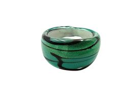 Ring Murano Glas G 56 Breite 12mm
