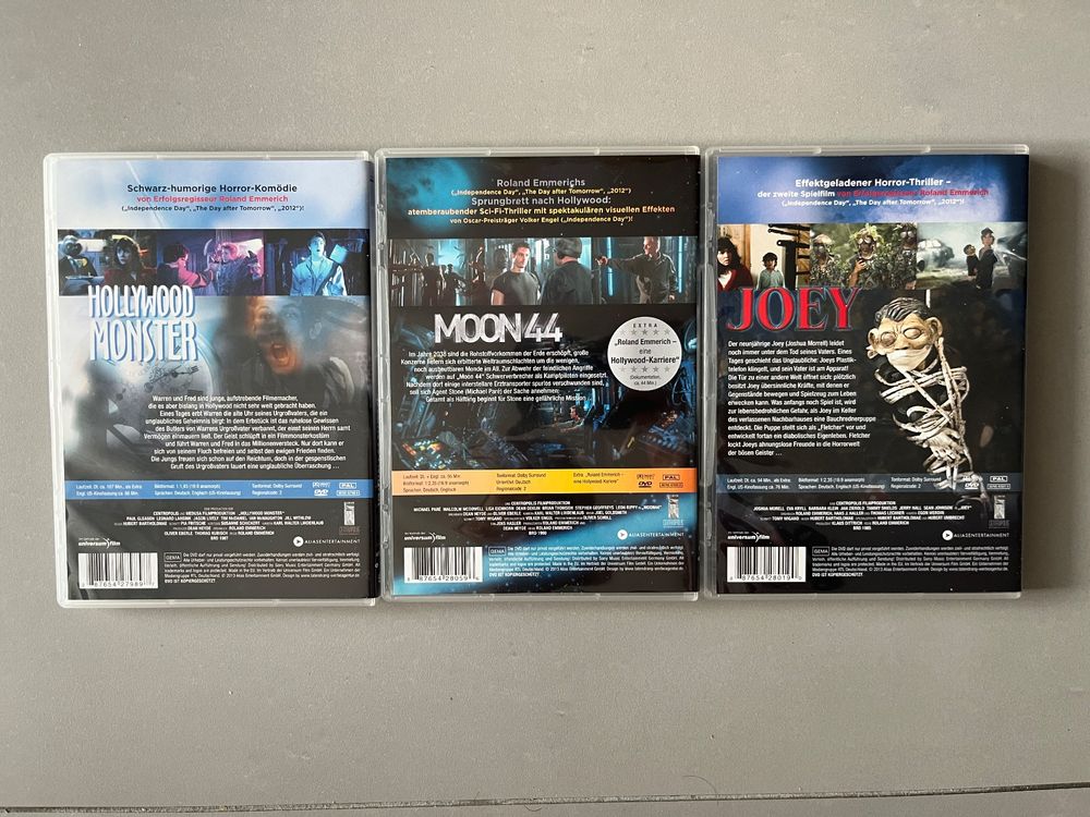 Moon & Hollywood Monster & Joey | Roland Emmerich DVD 📀 (Neu (gemäss ...