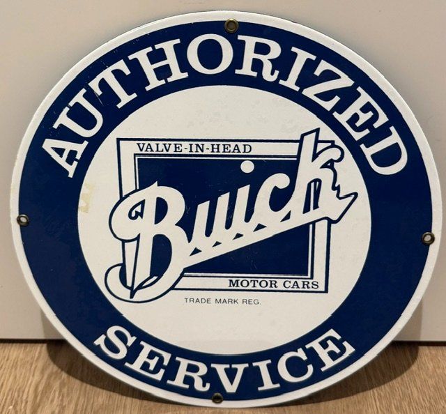 Buick Schilder: Seltenes Email Buick-Schild "Authorized Service", – Gebraucht aus Gersau von pandabear01 2