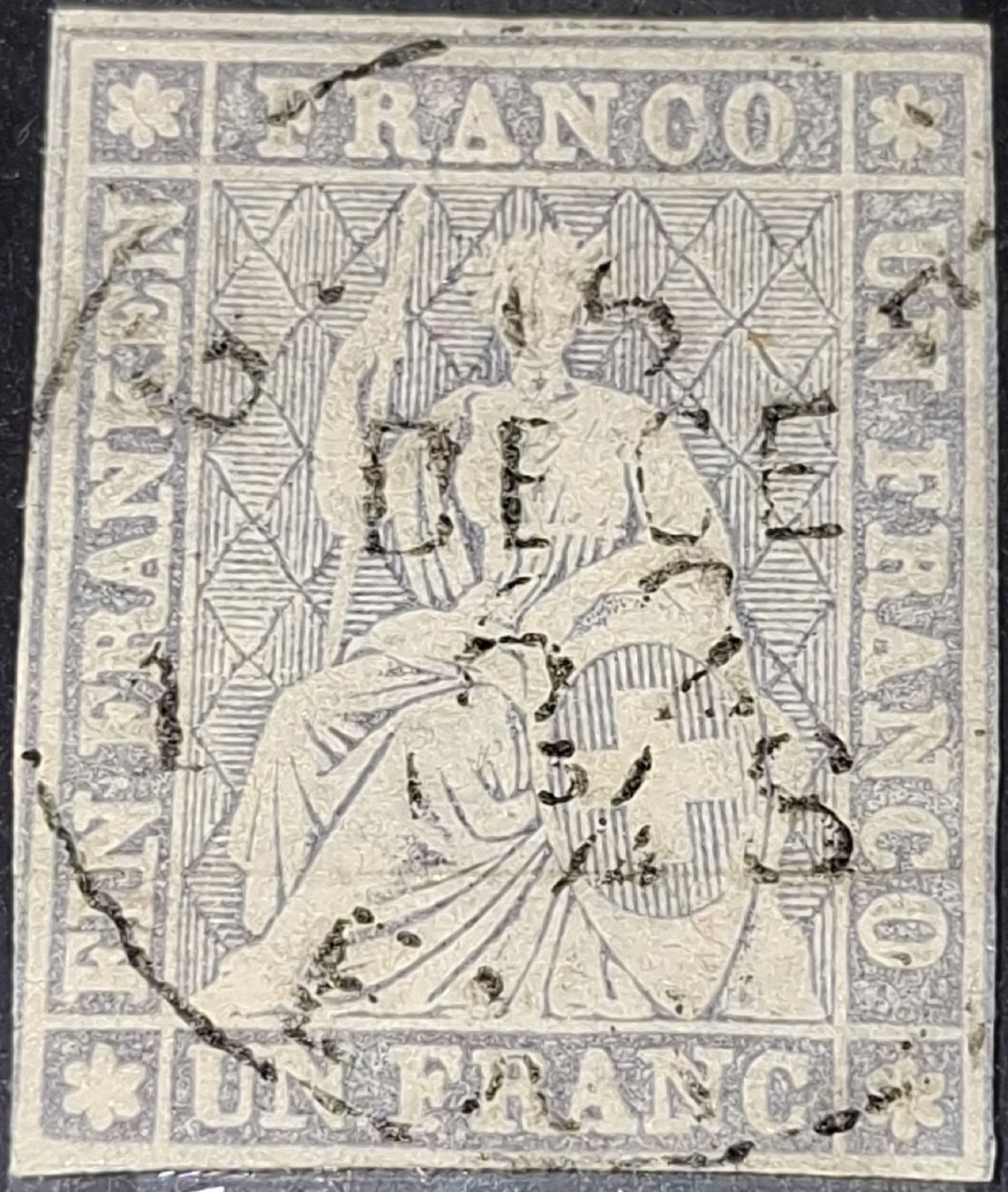 Tous les timbres: Strubel 27D.a mit Attest kat. 1300.- – D'occasion à Balgach par SIMEON27