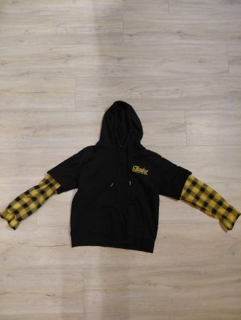 Schwarzer Hoodie Gr. L