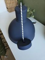 Suspension luminaire bleu mat design moderne état neuf