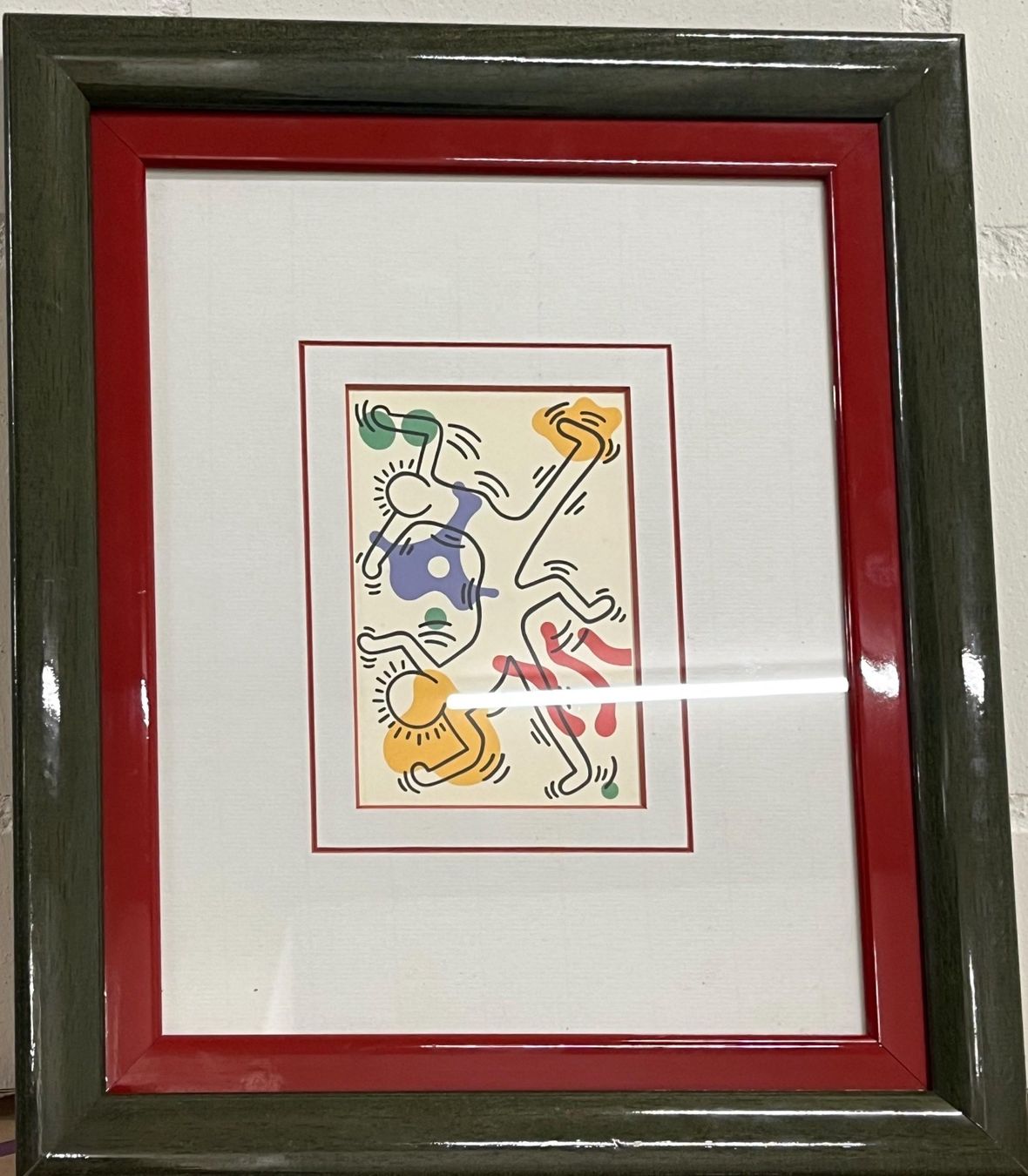 Grafica & Litografie: Sehr schön gerahmter Keith Haring Litho – Usato da Basel venduto da Kaffee_und_Kunst