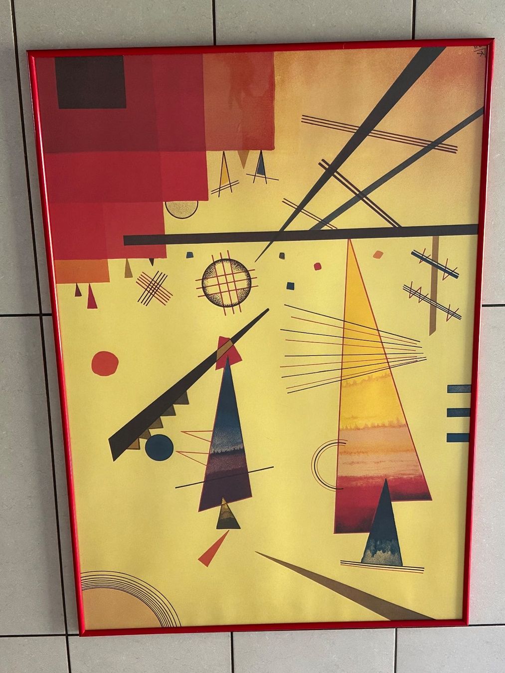 Foto & Immagini: Abstraktes Kunstbild - geometrisches Design - gerahmt – Usato da Zofingen venduto da selmabella