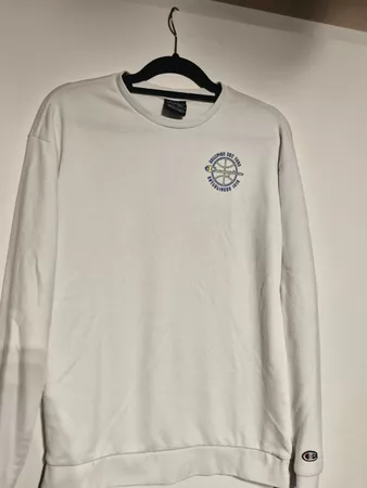 Sweatshirt Champion weiss Grösse XL 162 - 167, guter Zustand