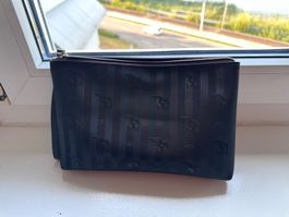 Mollerus Tasche dunkelbraun mit Muster neuwertig