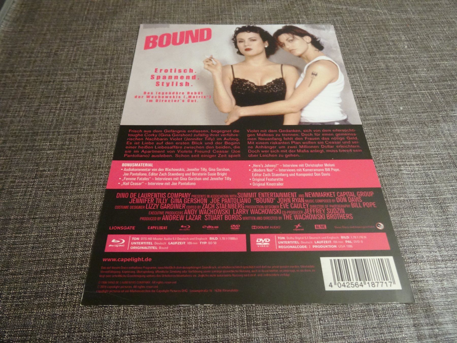 Tutti i DVDs: Bound Gefesselt DVD Blu-ray MEDIABOOK – Usato da Olten venduto da Disc-Verkauf 4