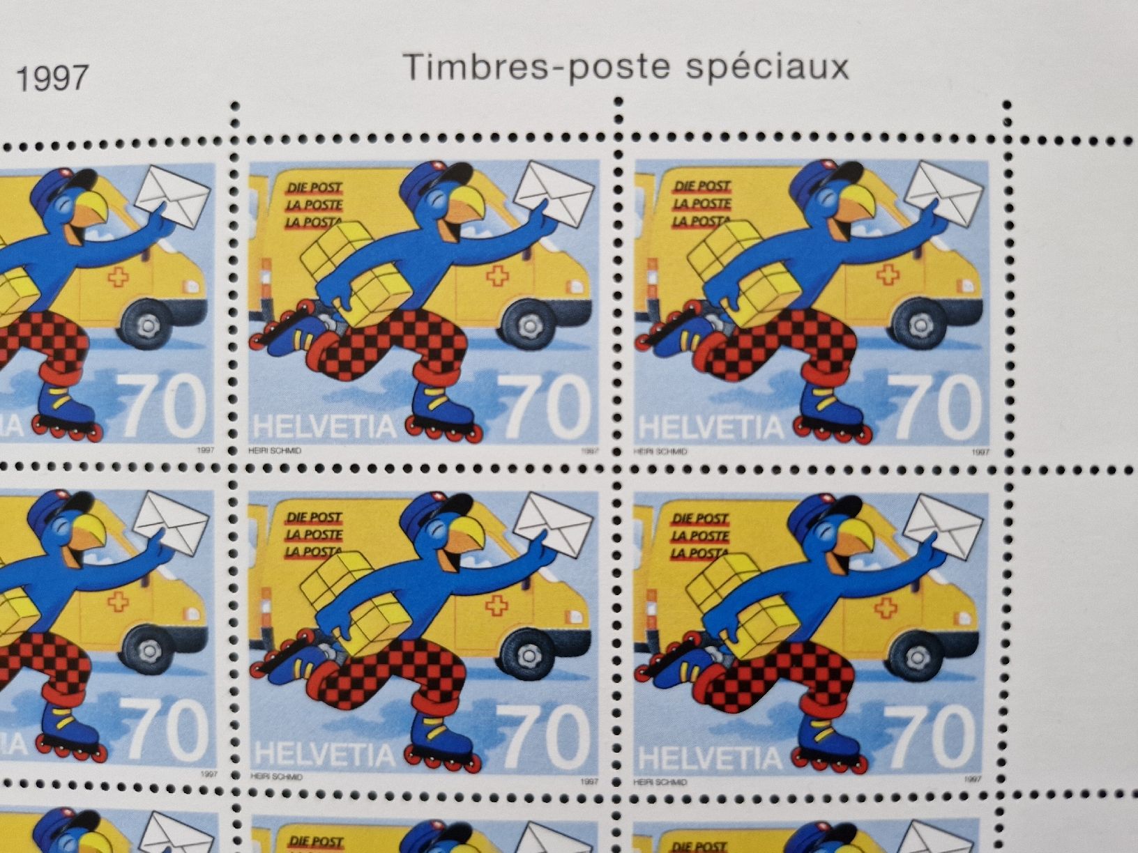 Tutti i francobolli: Globi Bogen postfrisch1997, mit Abarten Sonderausgabe, Top – Nuovo (secondo la descrizione) da Frauenfeld venduto da Kasico 3