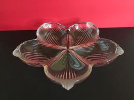 Schale Vintage Glasschale Glasteller Apero-/Früchteteller