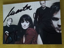 Die Happy - handsignierte Autogrammkarte