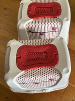 3 Katzentoiletten mit Haube weiss rot gepunktet gebraucht